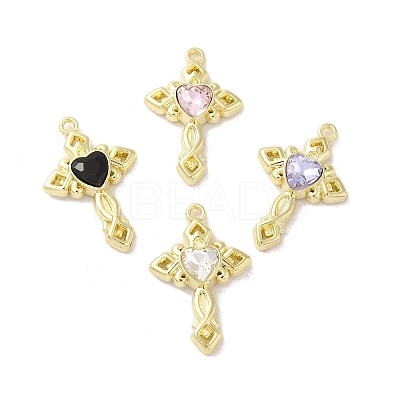 Rack Plating Alloy Pendants FIND-C049-14G-1