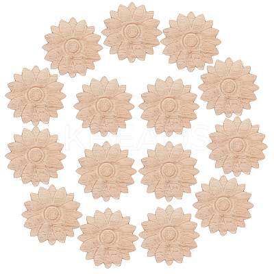 15Pcs Wood Chips WOOD-WR0001-26B-1