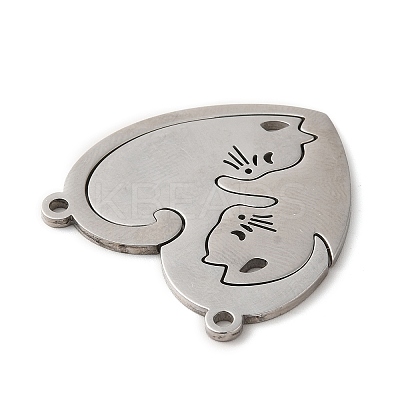 Non-Tarnish 304 Stainless Steel Split Pendants LS-STAS-H212-16P-1