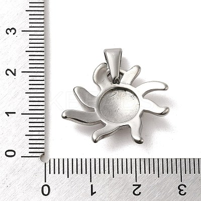 Non-Tarnish 304 Stainless Steel Pendants STAS-B053-26P-1