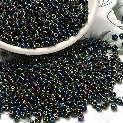 FGB 6/0 Grade A Round Glass Seed Beads SEED-Q008-4mm-F605-1