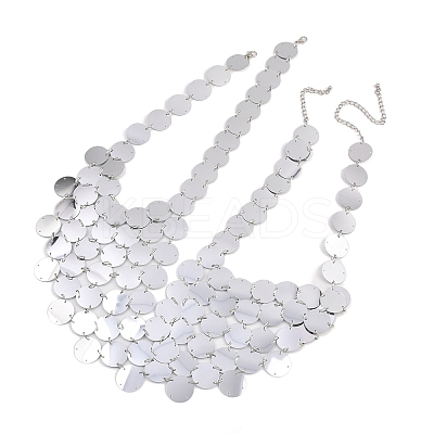 (Defective Closeout Sale: Scratched) Plastic Sequin Body Chain for Women AJEW-XCP0003-29-1