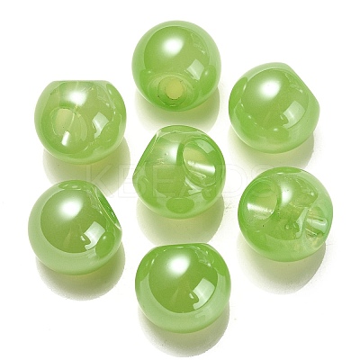 Opaque Acrylic Beads OACR-G012-03G-1