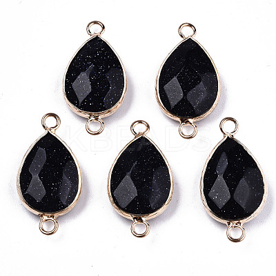 Synthetic Blue Goldstone Links Connectors G-T131-49A-1
