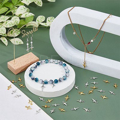 240Pcs 2 Colors Alloy Pendants FIND-FH0011-68-1