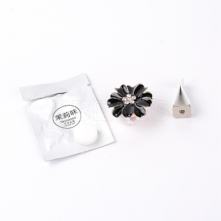 Zinc Alloy with Rhinestones Car Perfume Decoration Set LS-DIY-TAC0011-03A-1