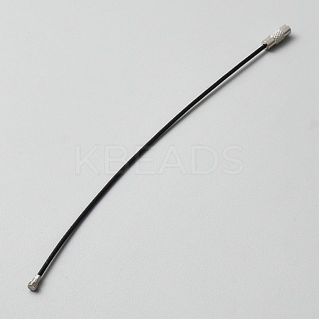 Carbon Steel with PVC Wire Cord AJEW-WH0314-897B-1