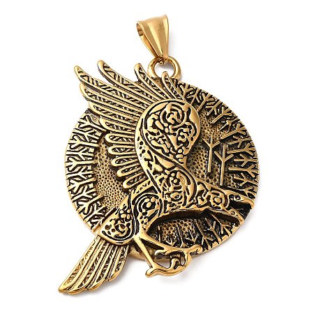 Viking Jewelry 304 Stainless Steel Pendants STAS-Z067-02G-1