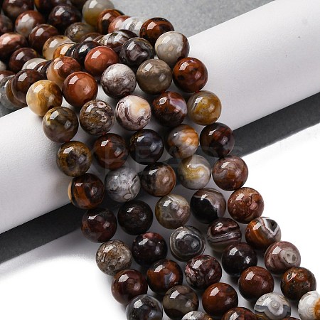 Natural Mexico Crazy Agate Beads Strands X-G-L615-A01-02-1