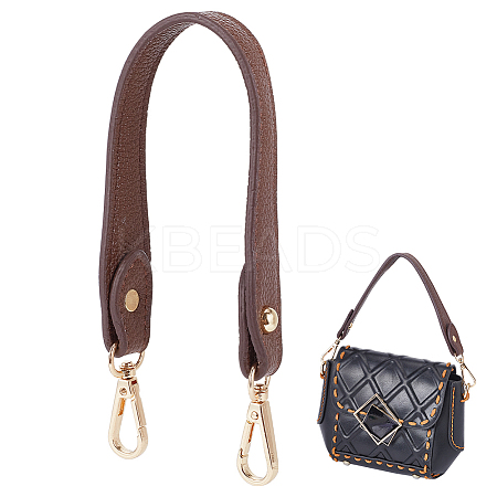 Litchi Texture PU Leather Wide Bag Handles FIND-WH0005-28B-1