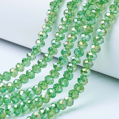 Electroplate Glass Beads Strands LS-EGLA-A044-T8mm-B11-1