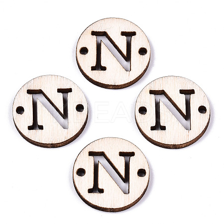 Unfinished Natural Poplar Wood Links Connectors WOOD-S045-140A-01N-1
