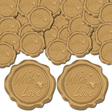 100Pcs Adhesive Wax Seal Stickers DIY-CP0010-70A-1