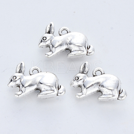 Tibetan Style Alloy Pendants X-TIBE-R316-017AS-RS-1