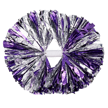 Plastic Cheerleading Pom Poms Cheerleading Hand Flowers AJEW-WH20010-90B-1