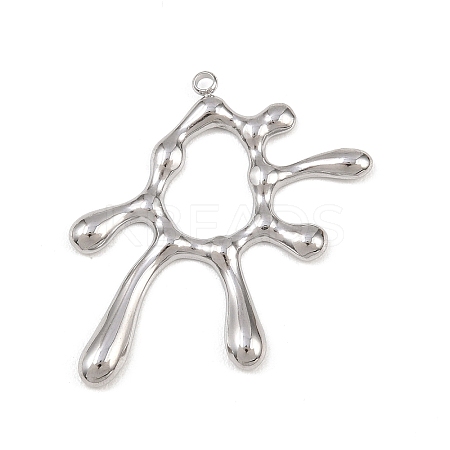 304 Stainless Steel Pendants STAS-I363-08P-1