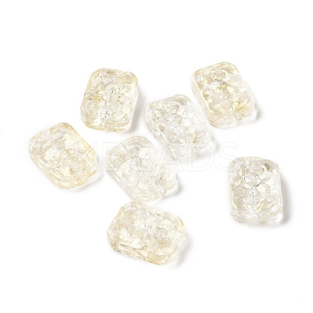 Transparent Spray Painted Glass Beads GLAA-I050-08A-1