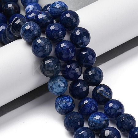 Natural Dragon Veins Agate(Dyed & Heated) Beads Strands G-K390-A12-01-1