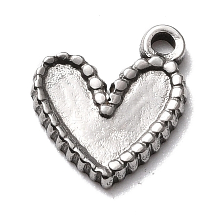 304 Stainless Steel Charms Cabochon Settings for Enamel STAS-B024-09P-1