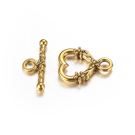 Tibetan Style Alloy Toggle Clasps X-GLF1086Y-NF-1