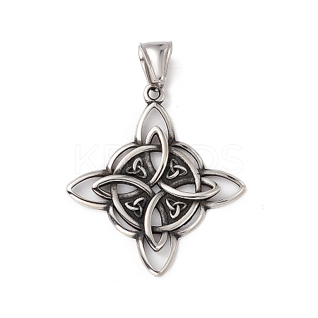 304 Stainless Steel Manual Polishing Pendants X-STAS-G267-08AS-1