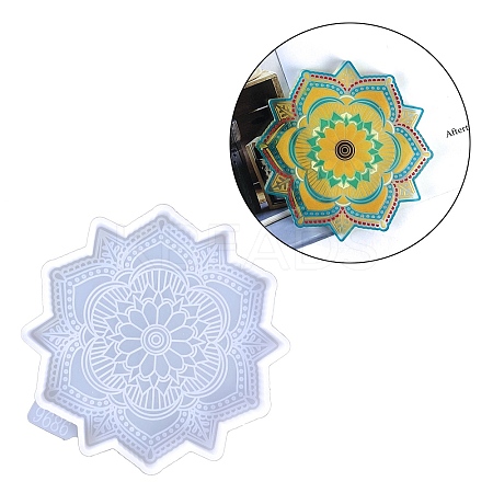 Mandala Flower Cup Mat Silicone Molds SIMO-H144-01B-1