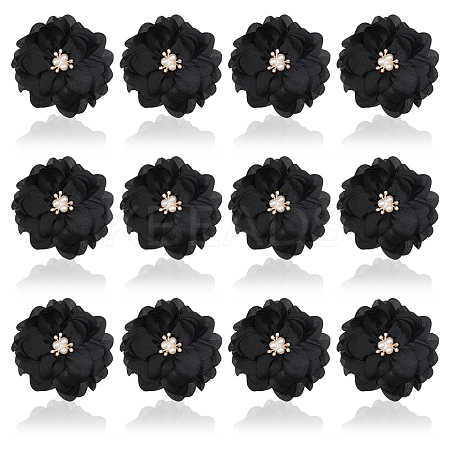 Polyester & Alloy & Acrylic & Abs Flower Ornament Accessories DIY-WH0588-78C-1