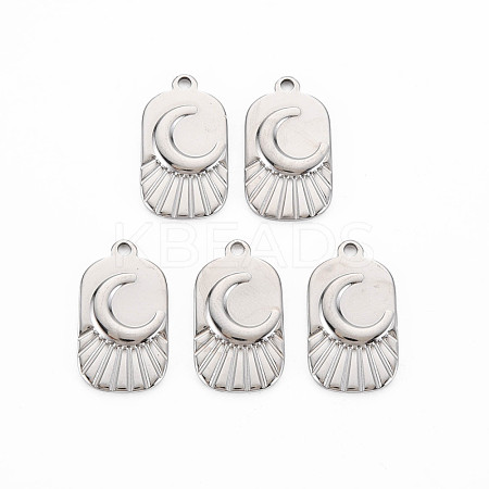 Non-Tarnish 201 Stainless Steel Pendants STAS-S119-155P-1