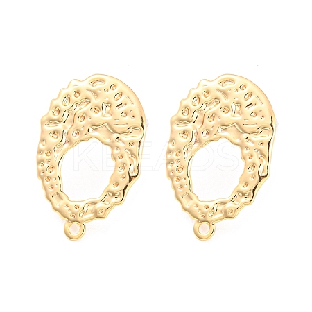 Rack Plating Brass Stud Earring Findings KK-M261-56G-1