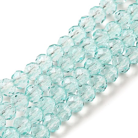 Transparent Baking Paint Glass Beads Strands DGLA-A034-T4mm-D01-1