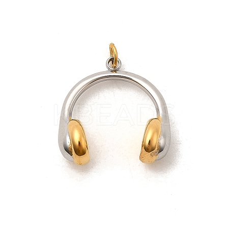 304 Stainless Steel Pendants STAS-P411-02G-G-1