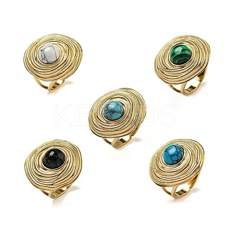Ion Plating(IP) 304 Stainless Steel Open Cuff Rings STAS-Z060-13G-1