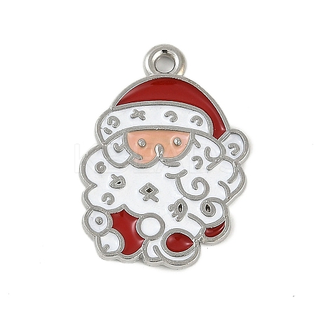 Christmas Theme Alloy Enamel Pendants ENAM-Z020-02G-1