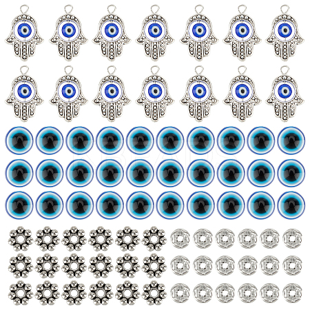 DIY Evil Eye Jewelry Kits DIY-NB0004-73AS-1