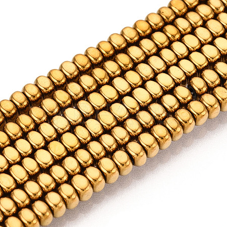 Electroplated Synthetic Non-magnetic Hematite Beads Strands G-T139-61B-1