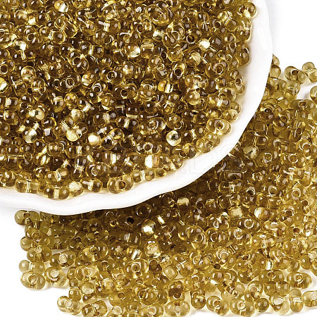 Baking Paint Transparent Glass Seed Beads SEED-N006-05C-1
