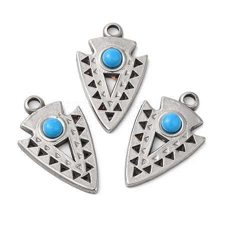 304 Stainless Steel Pendants STAS-R122-04P-1