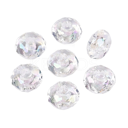 Transparent Acrylic European Beads OACR-E033-25K-1