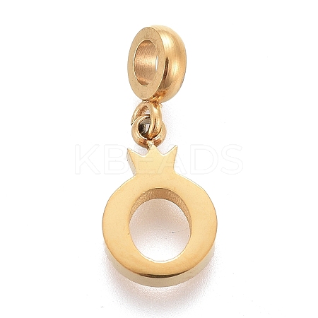 Ion Plating(IP) 304 Stainless Steel Charms STAS-F259-030G-1