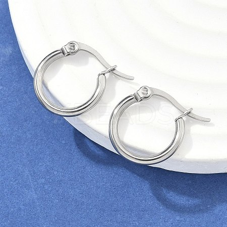 Tarnish Resistant 304 Stainless Steel Hoop Earrings X-EJEW-F105-12P-1