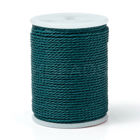 Round Waxed Polyester Cord X-YC-G006-01-1.0mm-35-1