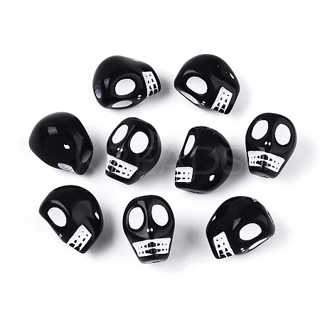 Opaque Acrylic Beads SACR-T035-04B-1