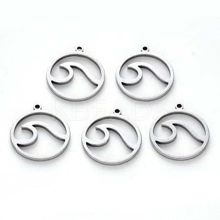 Non-Tarnish 304 Stainless Steel Pendants STAS-N092-95-1