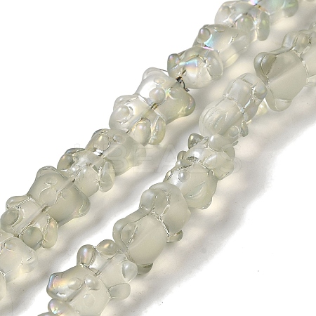 Electroplate Glass Beads Strands EGLA-Q127-A02-01J-1