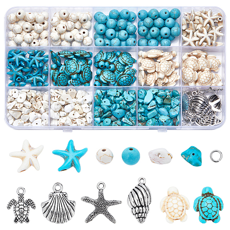 DIY Ocean Theme Bracelet Making Kit DIY-SC0023-37-1