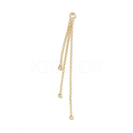 Brass Coreana Chains Tassel Big Pendants KK-P227-04G-1