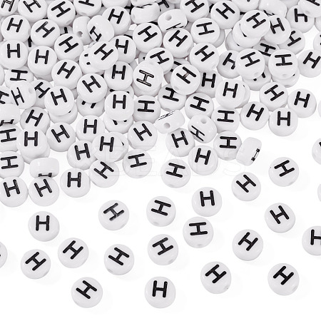 500Pcs Acrylic Beads SACR-TA0001-55H-1