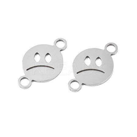 304 Stainless Steel Connector Charms STAS-N095-109-1