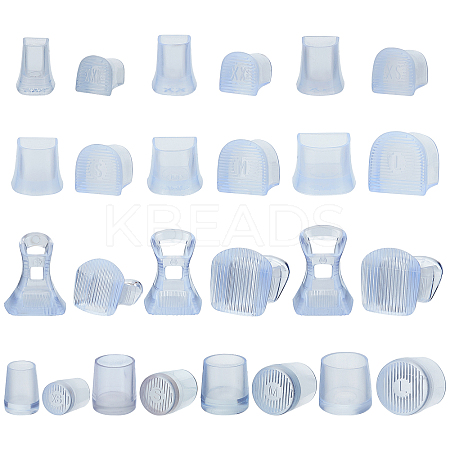 13 Pairs 13 Style PVC High Heel Stoppers Protector AJEW-GF0005-22A-1