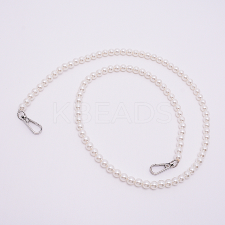 White Acrylic Round Beads Bag Handles LS-FIND-TAC0006-21D-02-1